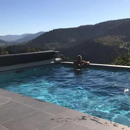 Piscine Vue Panoramique Sur Gerardmer Et Le Hohneck Horská chata Le Tholy